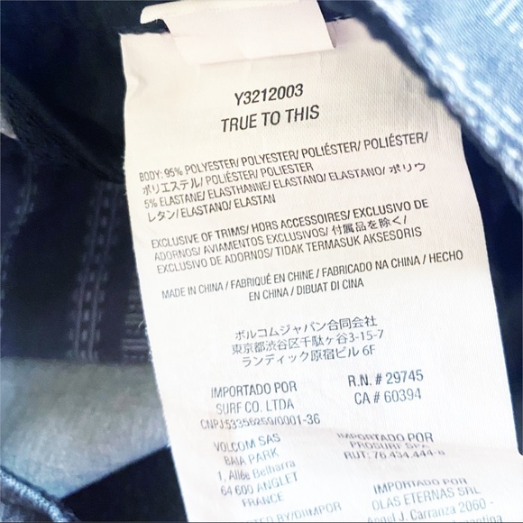 VOLCOM Boys True To This Frickin Chino Shorts sz 7 - Picture 5 of 7